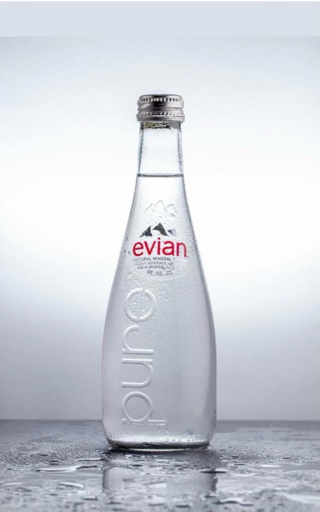 Evian 330ml (20-Pack) - Glass Bottles