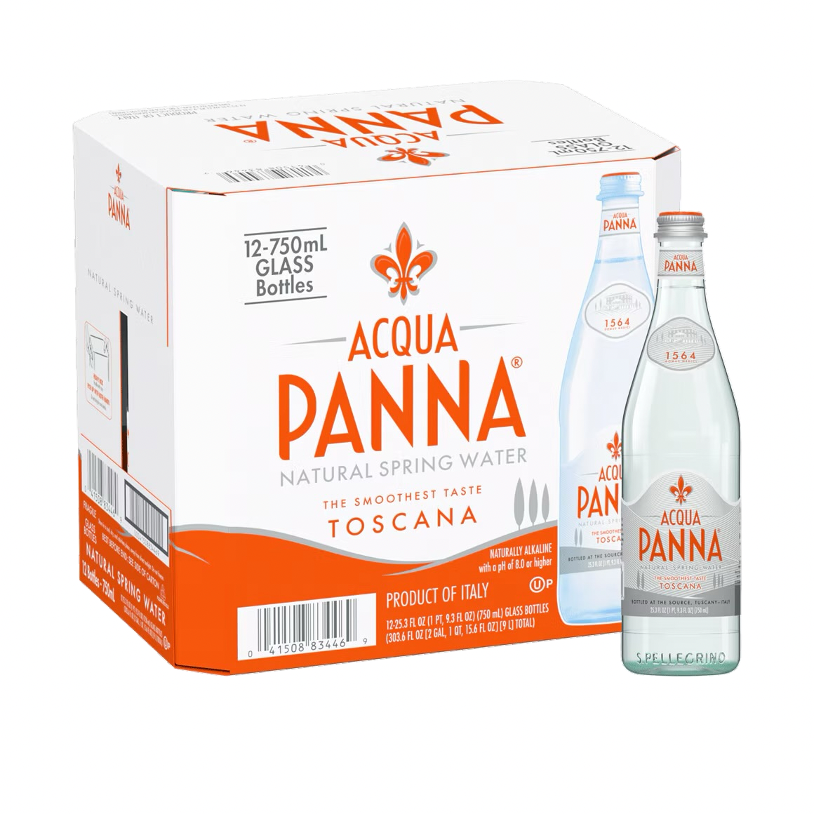 Acqua Panna 750ml (12-Pack) - Glass Bottles