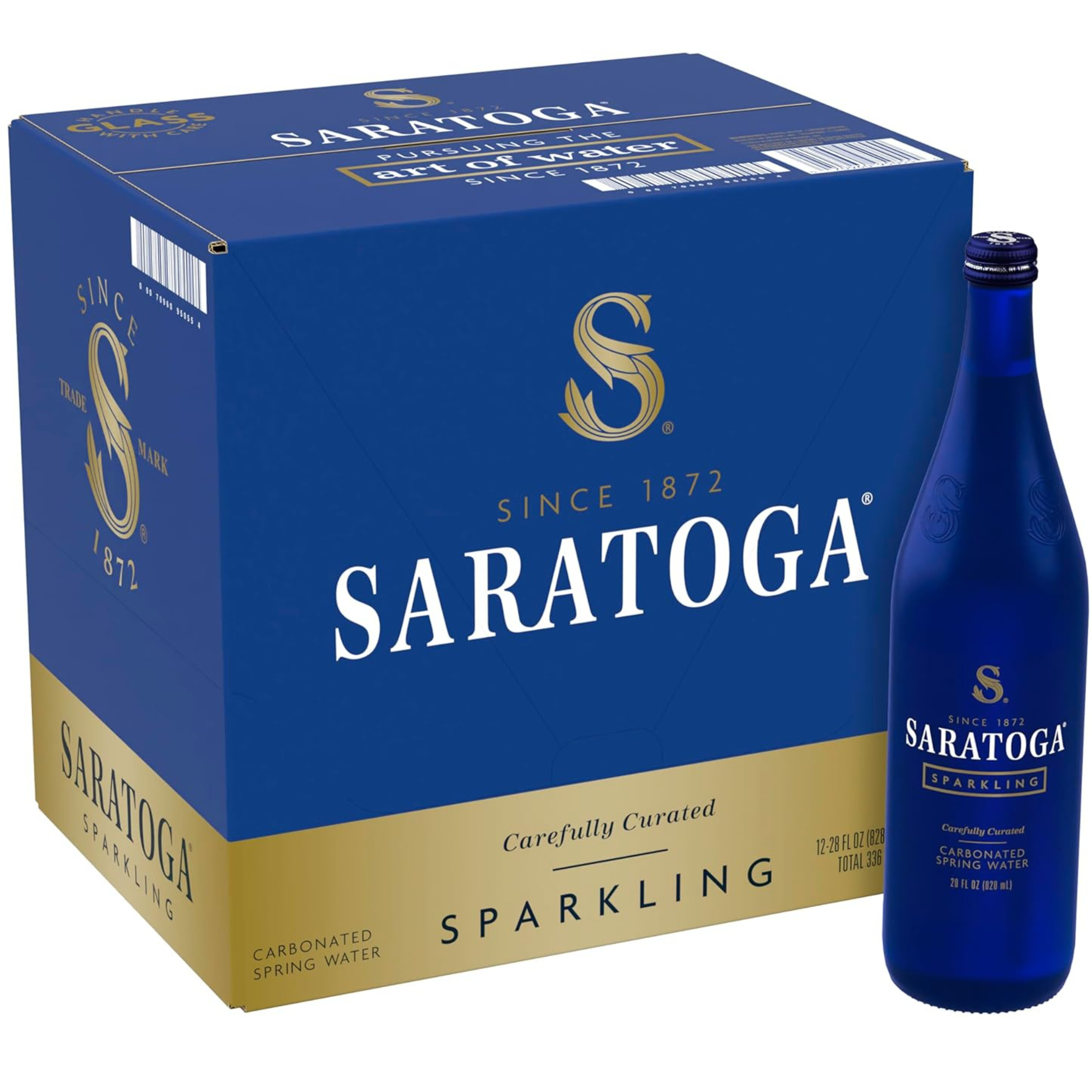 Saratoga Sparkling 28oz (12-Pack) – Glass Bottles